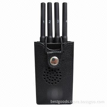 Portable mobile phone with Wi-Fi jammer
